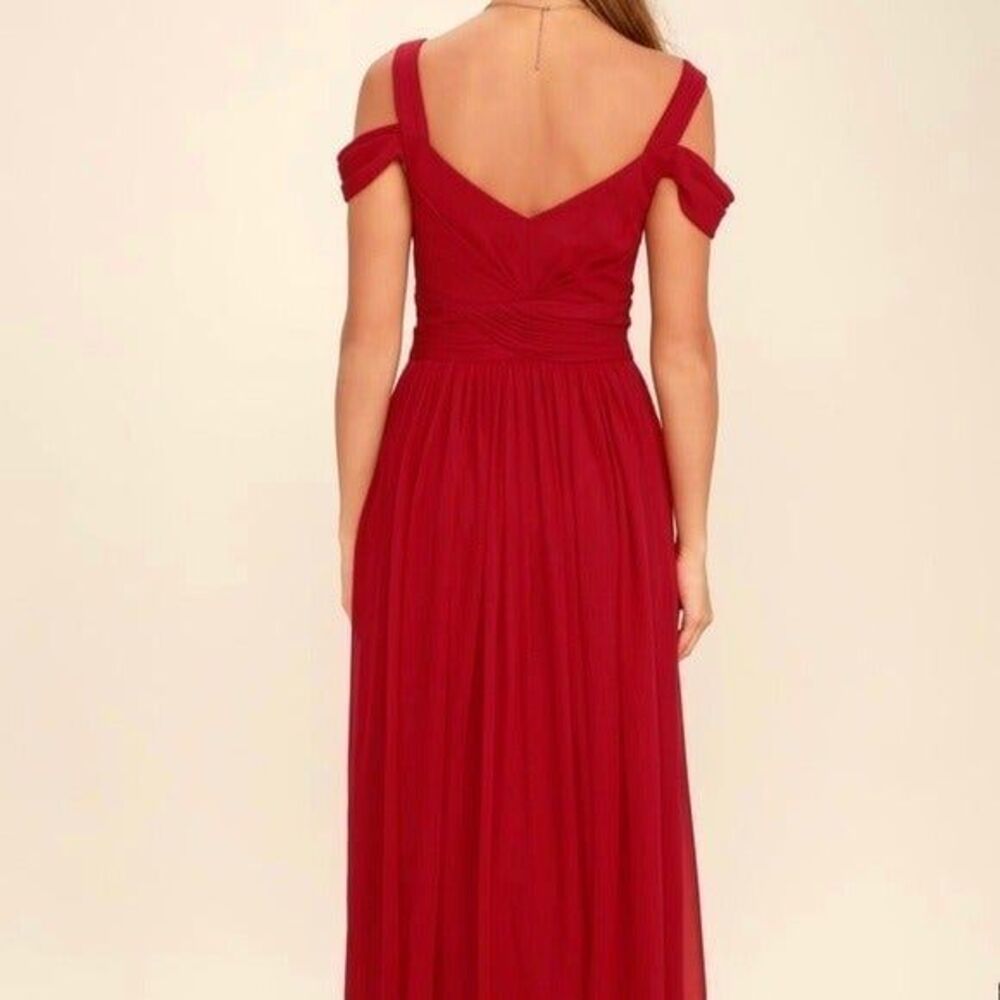 Gorgeous Ocean of Elegance RedWine Gown - Picture 5 of 7